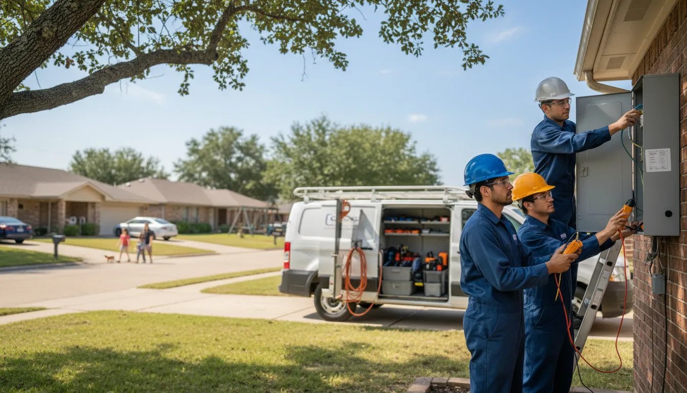 Certified electrician providing emergency electrical services in Braddyville, IA